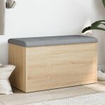 Vidaxl banc de rangement coffre de rangement avec coussin organisateur de vtements jouets couloir salon ...
