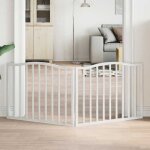 Vidaxl barri�re pour chien pliable 2 panneaux 160 cm bois de peuplier 352216