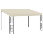 Vidaxl belv�d�re mural tonnelle mural chapiteau de patio pavillon dext�rieur jardin terrasse c�l�brations ...