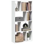 Vidaxl biblioth�que blanc 60x20x1205 cm bois ding�nierie 858147