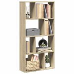 Vidaxl biblioth�que ch�ne sonoma 60x20x1205 cm bois ding�nierie 858149