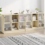 Vidaxl bibliothque avec portes armoire  livres avec rangement meuble  livres bureau salon moderne ...