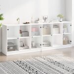 Vidaxl bibliothque avec portes armoire  livres avec rangement meuble  livres bureau salon salle de ...
