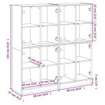 Vidaxl bibliothque avec portes blanc 136x37x142 cm bois dingnierie 3206517