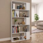 Vidaxl bibliothque / sparateur de pice meuble de rangement tagre  livres salon salle de sjour ...