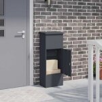 Vidaxl boîte de dépôt de colis anthracite 44. 5 x 29 x 110. 5 cm acier Vidaxl boîte de dépôt de colis anthracite 44. 5 x 29 x 110. 5 cm acier