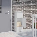 Vidaxl boîte de dépôt de colis blanc 44. 5 x 29 x 110. 5 cm acier Vidaxl boîte de dépôt de colis blanc 44. 5 x 29 x 110. 5 cm acier