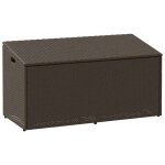 Vidaxl boîte de rangement de jardin marron 110x50x58 cm résine tressée coffre de rangement de jardin ... Vidaxl boîte de rangement de jardin marron 110x50x58 cm résine tressée coffre de rangement de jardin ...