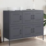Vidaxl buffet armoire avec pieds et compartiments placard avec porte meuble de rangement salon int�rieur ...