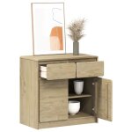 Vidaxl buffet armoire avec portes meuble de rangement organisateur de salle de sjour salon couloir moderne ...