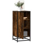 Vidaxl buffet chêne fumé 355x35x76 cm bois dingénierie et métal meuble de rangement meuble de rangement ... Vidaxl buffet chêne fumé 355x35x76 cm bois dingénierie et métal meuble de rangement meuble de rangement ...