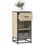 Vidaxl buffet chêne sonoma 355x35x76 cm bois dingénierie et métal armoire de rangement meuble dentrée ... Vidaxl buffet chêne sonoma 355x35x76 cm bois dingénierie et métal armoire de rangement meuble dentrée ...