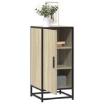 Vidaxl buffet chêne sonoma 355x35x76 cm bois dingénierie et métal meuble de rangement meuble de rangement ... Vidaxl buffet chêne sonoma 355x35x76 cm bois dingénierie et métal meuble de rangement meuble de rangement ...