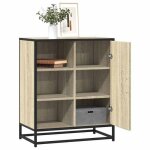 Vidaxl buffet chne sonoma 62x35x76 cm bois d'ingnierie, armoire de rangement, meuble d'entre, meuble ...