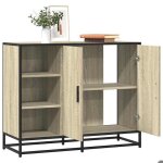 Vidaxl buffet ch�ne sonoma 92x35x76 cm bois ding�nierie 849020