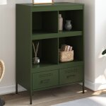 Vidaxl buffet haut armoire avec pieds et compartiments meuble de rangement organisateur de salle de s�jour ...
