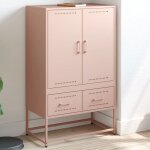 Vidaxl buffet haut armoire avec tiroirs placard avec porte meuble de rangement organisateur de salle ...