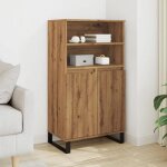 Vidaxl buffet haut ch�ne artisanal 60x36x110 cm bois ding�nierie 857461