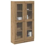 Vidaxl buffet haut chne artisanal 825x305x150 cm bois dingnierie 3318719