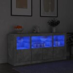 Vidaxl buffet avec lumières led armoire avec porte meuble de rangement organisateur de salle de séjour ... Vidaxl buffet avec lumières led armoire avec porte meuble de rangement organisateur de salle de séjour ...