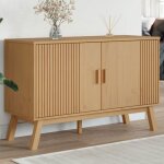 Vidaxl buffet meuble de rangement avec pieds armoire de rangement organisateur int�rieur salon moderne ...