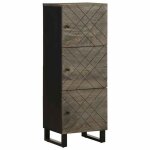 Vidaxl buffet noir 40x33x110 cm bois de manguier massif armoire latérale armoire de rangement haute vitrine ... Vidaxl buffet noir 40x33x110 cm bois de manguier massif armoire latérale armoire de rangement haute vitrine ...