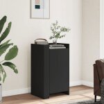 Vidaxl buffet noir 45x35x75 cm bois d?ing�nierie armoire armoire lat�rale armoire de rangement armoire ...