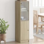 Vidaxl buffet avec portes en verre armoire lat�rale avec rangement meuble de salon salle de s�jour int�rieur ...