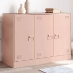 Vidaxl buffet rose 99x39x73 cm acier armoire placard buffet haut armoire latérale armoire de rangement ... Vidaxl buffet rose 99x39x73 cm acier armoire placard buffet haut armoire latérale armoire de rangement ...