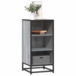 Vidaxl buffet sonoma gris 355x35x76 cm bois dingénierie et métal armoire de rangement meuble dentrée ... Vidaxl buffet sonoma gris 355x35x76 cm bois dingénierie et métal armoire de rangement meuble dentrée ...