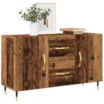 Vidaxl buffet vieux bois 100x36x60 cm bois ding�nierie meuble de rangement meuble de rangement de cuisine ...