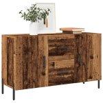 Vidaxl buffet vieux bois 100x36x60 cm bois ding�nierie meuble de rangement meuble de rangement de cuisine ...