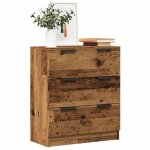 Vidaxl buffet vieux bois 60x30x70 cm bois ding�nierie meuble de rangement placard meuble dentr�e meuble ...