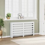 Vidaxl cache - radiateur blanc 149x20x82 cm bois ding�nierie bouchon de radiateur cache - radiateur haut ...