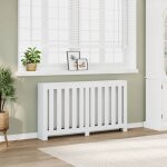 Vidaxl cache - radiateur blanc 149x20x82 cm bois ding�nierie bouchon de radiateur cache - radiateur haut ...
