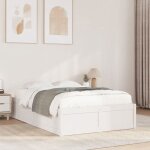 Vidaxl cadre de lit blanc 120x190 cm bois de pin massif meuble de chambre à coucher sommier lit en bois ... Vidaxl cadre de lit blanc 120x190 cm bois de pin massif meuble de chambre à coucher sommier lit en bois ...