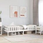 Vidaxl cadre de lit blanc 75x190 cm bois de pin massif meuble de chambre à coucher sommier lit en bois ... Vidaxl cadre de lit blanc 75x190 cm bois de pin massif meuble de chambre à coucher sommier lit en bois ...