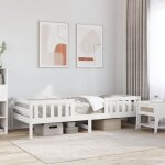 Vidaxl cadre de lit blanc 90x190 cm bois de pin massif meuble de chambre à coucher sommier lit en bois ... Vidaxl cadre de lit blanc 90x190 cm bois de pin massif meuble de chambre à coucher sommier lit en bois ...