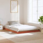 Vidaxl cadre de lit cire marron 140x190 cm bois de pin massif meuble de chambre à coucher sommier lit ... Vidaxl cadre de lit cire marron 140x190 cm bois de pin massif meuble de chambre à coucher sommier lit ...