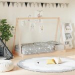 Vidaxl cadre de lit sans matelas taupe 90x190 cm tissu 346684