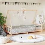 Vidaxl cadre de lit pour enfants lit simple avec sommier � lattes meuble de chambre � coucher scandinave ...