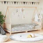 Vidaxl cadre de lit pour enfants lit simple avec sommier � lattes meuble de chambre � coucher scandinave ...
