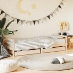 Vidaxl cadre de lit pour enfants avec tiroirs lit simple avec t�te de lit et pied de lit meuble de chambre ...