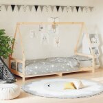 Vidaxl cadre de lit pour enfants lit simple avec sommier � lattes meuble de chambre � coucher scandinave ...