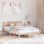 Vidaxl cadre de lit avec headboard 120x190 cm bois de pin massif 872116