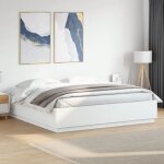 Vidaxl cadre de lit avec lumires led lit double avec sommier  lattes lit adulte de chambre moderne ...