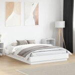 Vidaxl cadre de lit sommier à lattes lit double lit adulte de chambre à coucher intérieur moderne blanc ... Vidaxl cadre de lit sommier à lattes lit double lit adulte de chambre à coucher intérieur moderne blanc ...