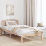 Vidaxl cadre de lit avec t�te de lit 90x190 cm en bois massif pin 872086