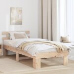 Vidaxl cadre de lit avec tte de lit 90x190 cm bois massif pin 872464