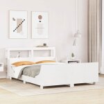 Vidaxl cadre de lit avec tête de lit blanc 120x190 cm bois pin massif meuble de chambre à coucher sommier ... Vidaxl cadre de lit avec tête de lit blanc 120x190 cm bois pin massif meuble de chambre à coucher sommier ...